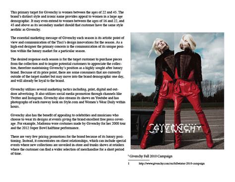 Givenchy marketing strategy examples